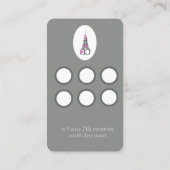 Carte de fidélité pour salon de coiffure de luxe (Dos)