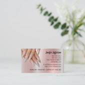 Carte de fidélité pour salon de manucure Carte de (Debout devant)