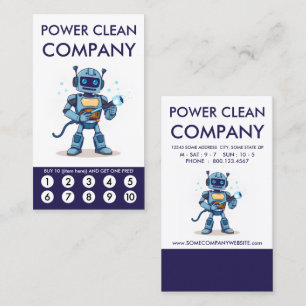 Carte de fidélité Power Clean Punch