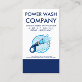 Carte De Fidélité Power Wash Loyalty Punch Card (Dos)
