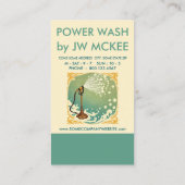 Carte De Fidélité Power Wash Loyalty Punch Card (Dos)