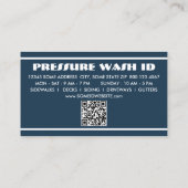 Carte De Fidélité PRESSURE WASHER with qr code (Dos)