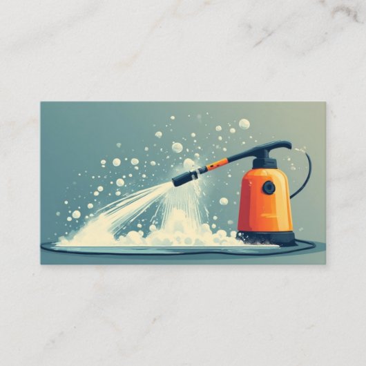 Carte De Fidélité PRESSURE WASHER with qr code (Devant)