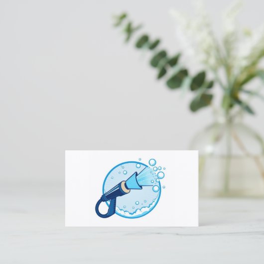 Carte De Fidélité PRESSURE WASHER with qr code (Debout devant)