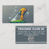 Carte De Fidélité PRESSURE WASHER with qr code (Devant / Derrière)
