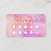 Carte de fidélité Pretty Rose Peach (Devant)