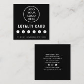 Carte De Fidélité Professionnel Moderne Médias Sociaux Logo d'entrep (Devant / Derrière)