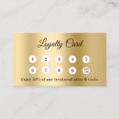 Carte de fidélité professionnelle Gold (Devant)