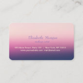 Carte de fidélité professionnelle moderne (Dos)