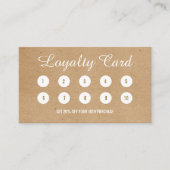 Carte de fidélité professionnelle moderne minimali (Devant)