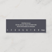 Carte De Fidélité Profondeur café haricots simple Oswald Punch Card (Dos)