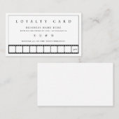 Carte De Fidélité Programme de récompense de bande de film Loyal (Devant / Derrière)