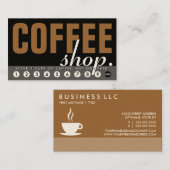 Carte De Fidélité programme de récompenses du café (Devant / Derrière)