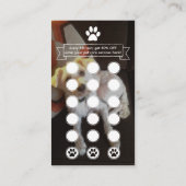 Carte De Fidélité PROGRAMME PERSONNALISÉ DE fidélisation des pattes  (Dos)