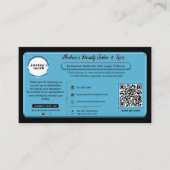 Carte De Fidélité Promo de récompenses d'affaires bleu moderne offre (Devant)