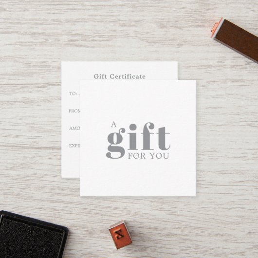 Carte De Fidélité Promotional Salon Business Gift (Devant/Arrière en situation)
