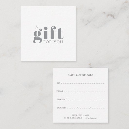 Carte De Fidélité Promotional Salon Business Gift (Devant / Derrière)
