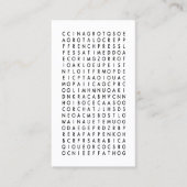 Carte De Fidélité punch de loyauté de recherche mot de café (Devant)