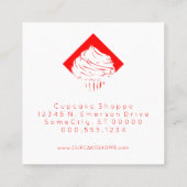 Carte De Fidélité punch rétro cupcakes diamant loyauté (Dos)