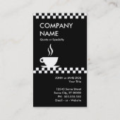 Carte De Fidélité punchcard rétro vérificateurs de café (Dos)