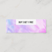 Carte De Fidélité Purple bleu doux Pastel Abstrait 5 (Dos)
