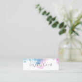 Carte De Fidélité Purple Glitter Luxury Drip Salon  (Debout devant)