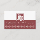 Carte de fidélité QR-Code double couleur design sa (Devant)