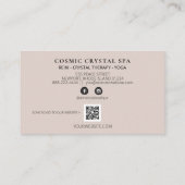 Carte De Fidélité *~* QR Merci récompense Coeurs d'or Roses (Dos)