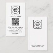 Carte De Fidélité QR virtuel | Lien commercial de récompense numériq (Devant / Derrière)