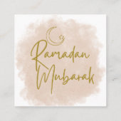 Carte De Fidélité Ramadan mubarak (Dos)