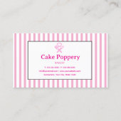 Carte De Fidélité Rayé Élégant (Dos)