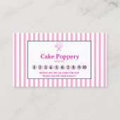 Carte De Fidélité Rayé Élégant (Devant)