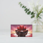 Carte De Fidélité rayons solaires de fraise chocolat (Debout devant)