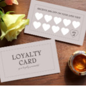 Carte De Fidélité Récompense avec timbre pour client de petite entre