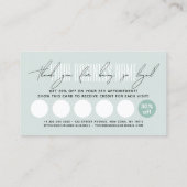 Carte De Fidélité récompense de script de typographie moderne  (Dos)