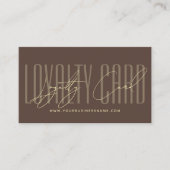 Carte De Fidélité récompense de script de typographie moderne  (Devant)