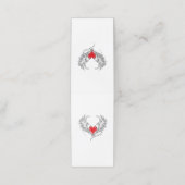 Carte De Fidélité Red Angel Coeur avec ailes (Extérieur déplié)