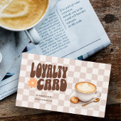 Carte de fidélité Retro Super café Brown