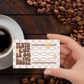 Carte de fidélité Retro Super café Brown