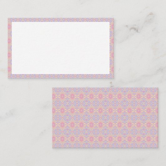 Carte De Fidélité rose (Devant / Derrière)
