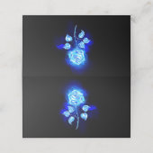 Carte De Fidélité Rose bleu brûlant (Extérieur déplié)