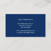 Carte de fidélité rose Floral Bordure Style Salon (Dos)