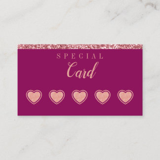 Carte de fidélité Rose Gold Beauty – Design Minima
