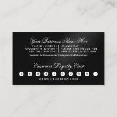 Carte De Fidélité Rose Gold Black Metallic Parties scintillant Drive (Dos)