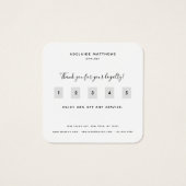 Carte de fidélité rose Gold Hair Stlist Maquillage (Dos)