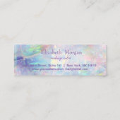 Carte De Fidélité Rose moderne élégant coeur d'or, Opal (Dos)