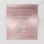 Carte De Fidélité Rose-Or Arrière - plan moderne chatoyant (Extérieur déplié)