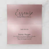 Carte De Fidélité Rose-Or Arrière - plan moderne chatoyant (Intérieur déplié)