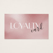 Carte de fidélité rose rose (Devant)