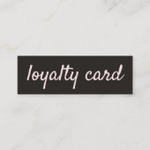 Carte de fidélité Rose simple et élégante (Devant)